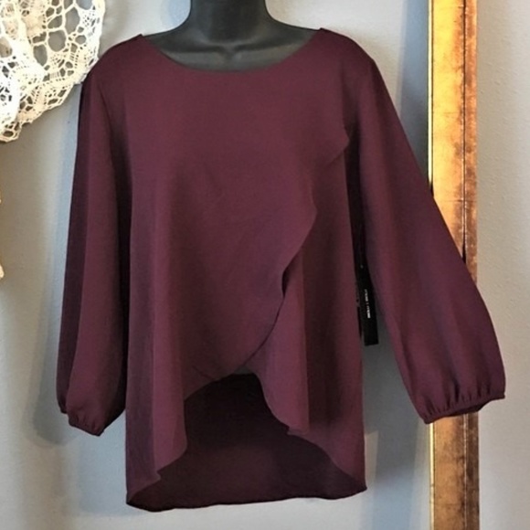 Moa Moa | Day to Night Tan Split Front Blouse - Picture 1 of 7